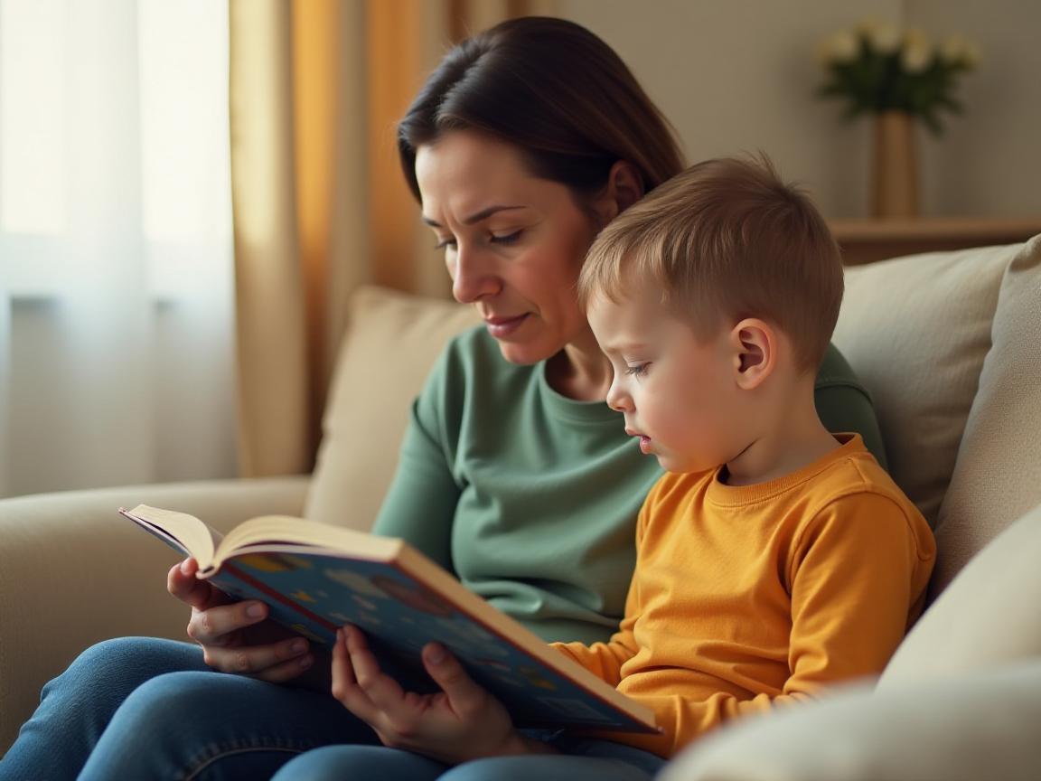 Criança ouvindo história durante leitura em voz alta