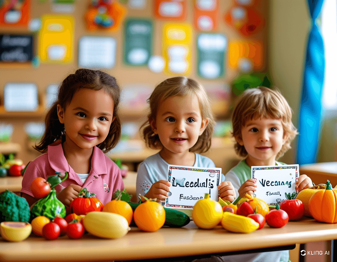 Ensino de Alimentos em Inglês para Crianças de Forma Divertida