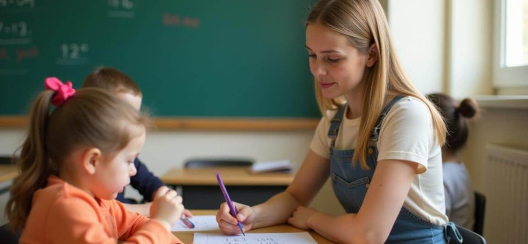 Crianças aprendendo adição e subtração de forma divertida